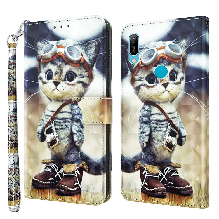 3D Painted Leather Phone Case, For Huawei P30 Lite / nova 4e, For Huawei Y6 2019 / Y6 Pro 2019, For Honor 20 Lite / 20i / 10i / 10 Lite, For Nokia G11 / G21, For Nokia G20 / G10 / 6.3