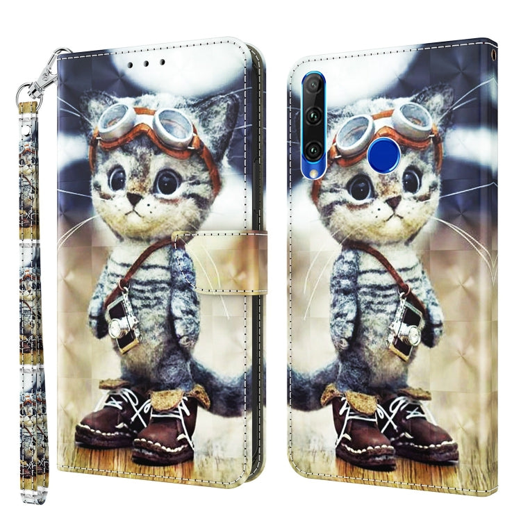 3D Painted Leather Phone Case, For Huawei P30 Lite / nova 4e, For Huawei Y6 2019 / Y6 Pro 2019, For Honor 20 Lite / 20i / 10i / 10 Lite, For Nokia G11 / G21, For Nokia G20 / G10 / 6.3