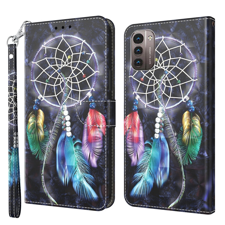 3D Painted Leather Phone Case, For Huawei P30 Lite / nova 4e, For Huawei Y6 2019 / Y6 Pro 2019, For Honor 20 Lite / 20i / 10i / 10 Lite, For Nokia G11 / G21, For Nokia G20 / G10 / 6.3