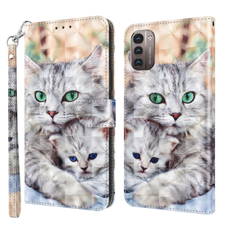 3D Painted Leather Phone Case, For Huawei P30 Lite / nova 4e, For Huawei Y6 2019 / Y6 Pro 2019, For Honor 20 Lite / 20i / 10i / 10 Lite, For Nokia G11 / G21, For Nokia G20 / G10 / 6.3