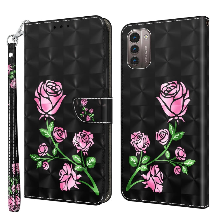 3D Painted Leather Phone Case, For Huawei P30 Lite / nova 4e, For Huawei Y6 2019 / Y6 Pro 2019, For Honor 20 Lite / 20i / 10i / 10 Lite, For Nokia G11 / G21, For Nokia G20 / G10 / 6.3