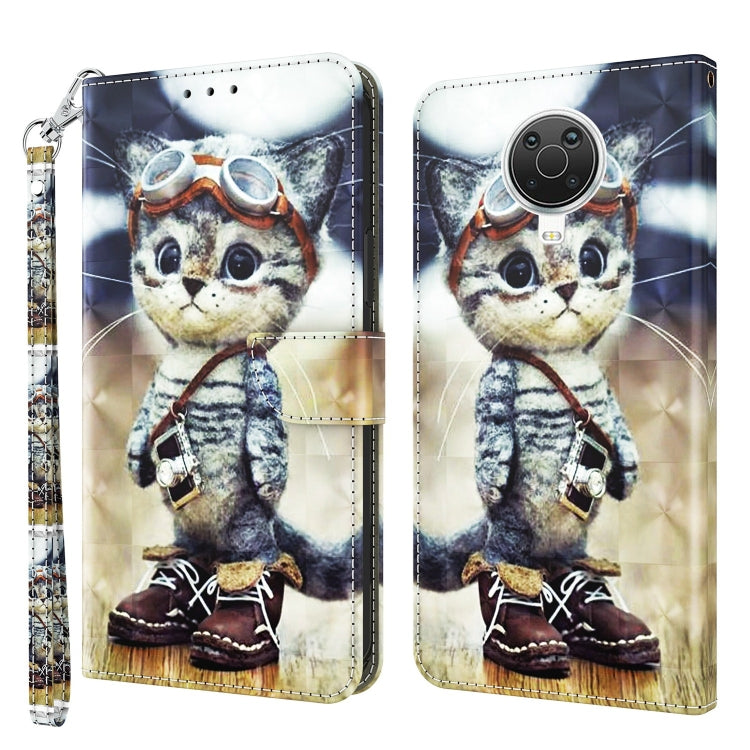 3D Painted Leather Phone Case, For Huawei P30 Lite / nova 4e, For Huawei Y6 2019 / Y6 Pro 2019, For Honor 20 Lite / 20i / 10i / 10 Lite, For Nokia G11 / G21, For Nokia G20 / G10 / 6.3