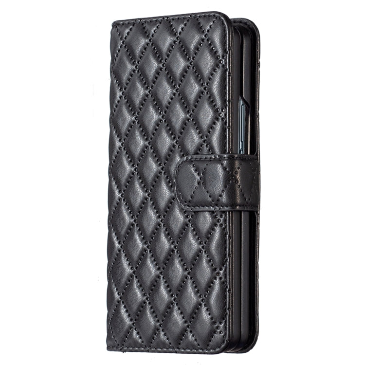 Diamond Lattice Wallet Leather Flip Phone Case, For Samsung Galaxy Z Fold4