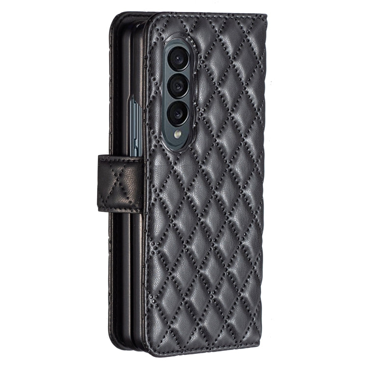 Diamond Lattice Wallet Leather Flip Phone Case, For Samsung Galaxy Z Fold4