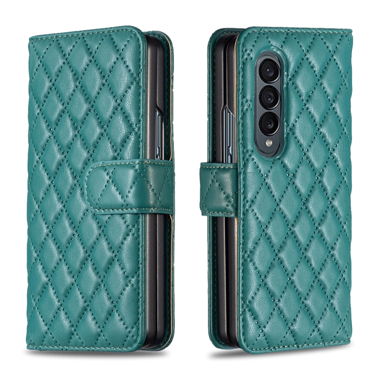 Diamond Lattice Wallet Leather Flip Phone Case, For Samsung Galaxy Z Fold4