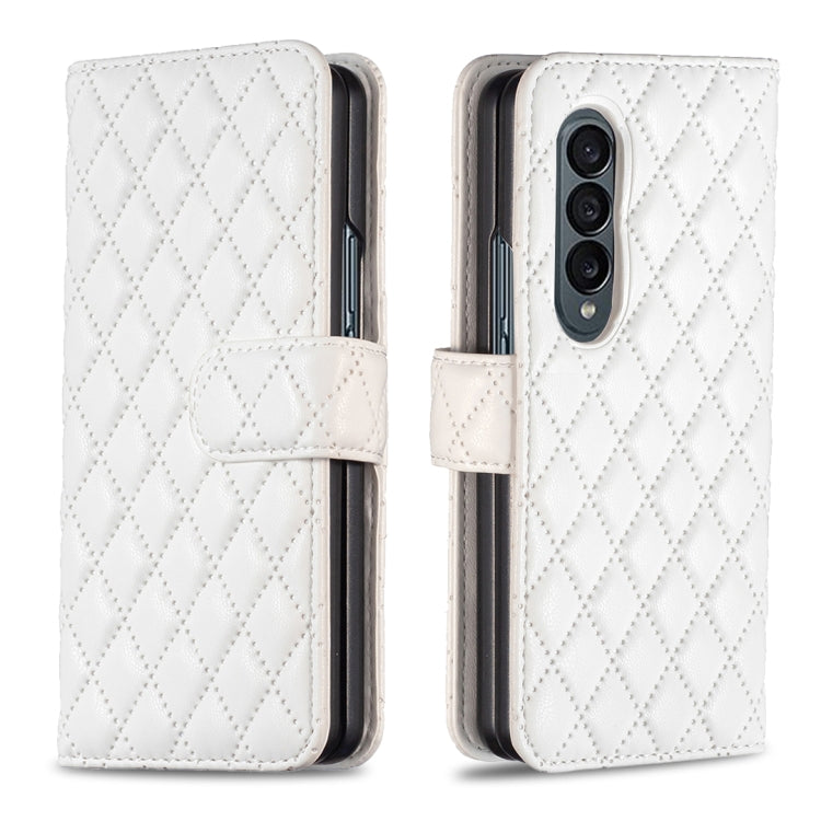 Diamond Lattice Wallet Leather Flip Phone Case, For Samsung Galaxy Z Fold4