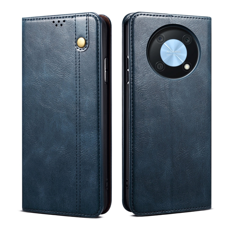 Oil Wax Crazy Horse Texture Leather Phone Case, For Huawei nova Y90 4G/Enjoy 50 Pro