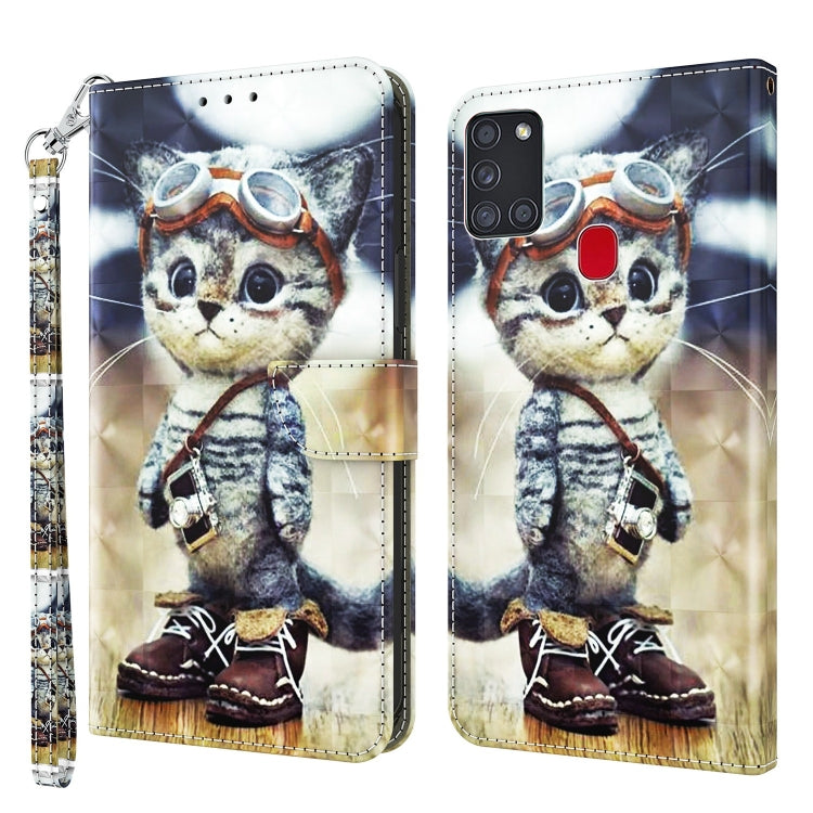 3D Painted Leather Phone Case, For Samsung Galaxy A03s 166mm, For Samsung Galaxy A10e / A20e, For Samsung Galaxy A12 5G, For Samsung Galaxy A21s, For Samsung Galaxy A22 5G, For Samsung Galaxy A30s / A50s / A50