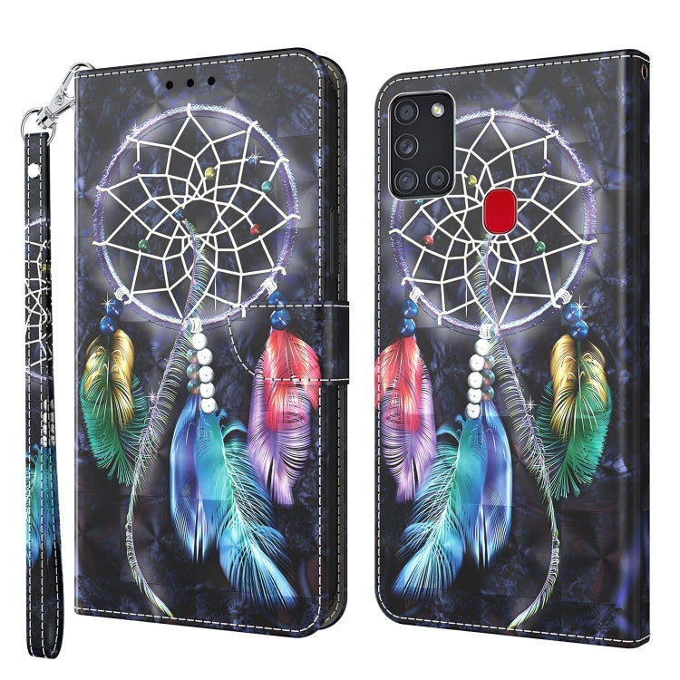 3D Painted Leather Phone Case, For Samsung Galaxy A03s 166mm, For Samsung Galaxy A10e / A20e, For Samsung Galaxy A12 5G, For Samsung Galaxy A21s, For Samsung Galaxy A22 5G, For Samsung Galaxy A30s / A50s / A50