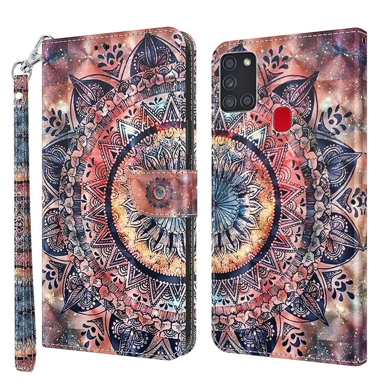 3D Painted Leather Phone Case, For Samsung Galaxy A03s 166mm, For Samsung Galaxy A10e / A20e, For Samsung Galaxy A12 5G, For Samsung Galaxy A21s, For Samsung Galaxy A22 5G, For Samsung Galaxy A30s / A50s / A50