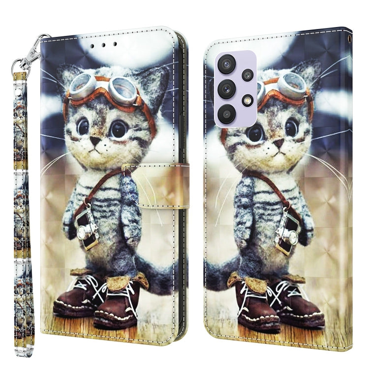 3D Painted Leather Phone Case, For Samsung Galaxy A32 5G, For Samsung Galaxy A51 4G, For Samsung Galaxy A71 4G, For Samsung Galaxy M33, For Samsung Galaxy M53, For Samsung Galaxy A13 5G / 4G