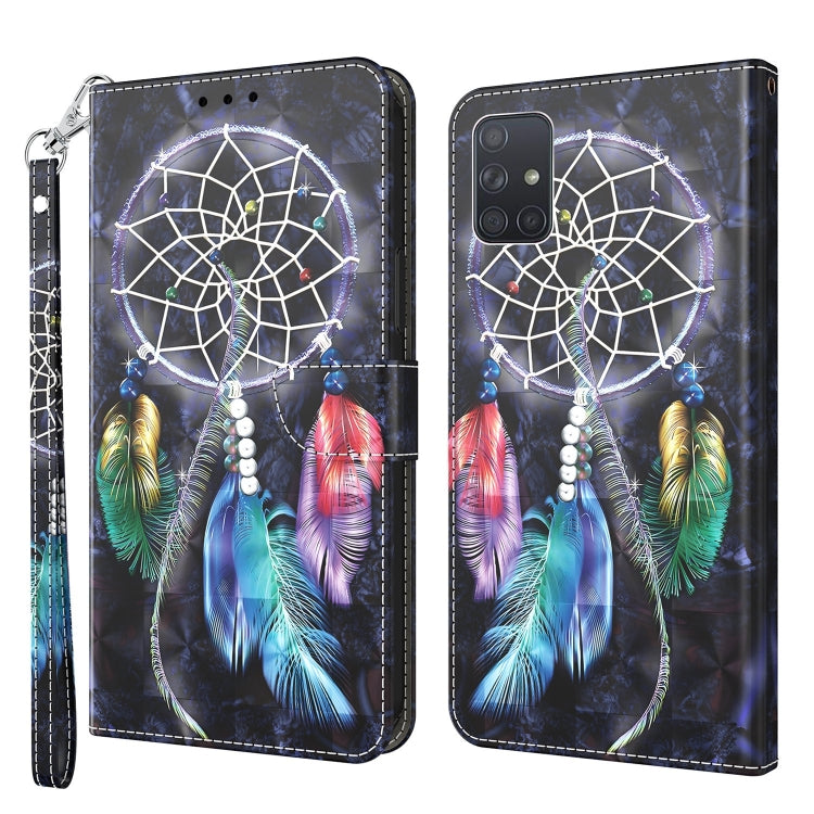 3D Painted Leather Phone Case, For Samsung Galaxy A32 5G, For Samsung Galaxy A51 4G, For Samsung Galaxy A71 4G, For Samsung Galaxy M33, For Samsung Galaxy M53, For Samsung Galaxy A13 5G / 4G
