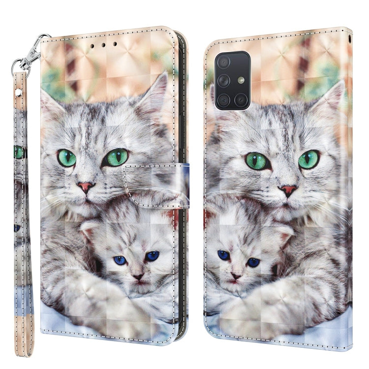 3D Painted Leather Phone Case, For Samsung Galaxy A32 5G, For Samsung Galaxy A51 4G, For Samsung Galaxy A71 4G, For Samsung Galaxy M33, For Samsung Galaxy M53, For Samsung Galaxy A13 5G / 4G