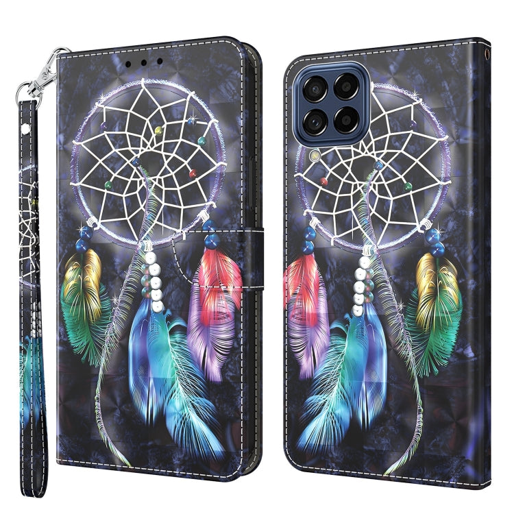3D Painted Leather Phone Case, For Samsung Galaxy A32 5G, For Samsung Galaxy A51 4G, For Samsung Galaxy A71 4G, For Samsung Galaxy M33, For Samsung Galaxy M53, For Samsung Galaxy A13 5G / 4G