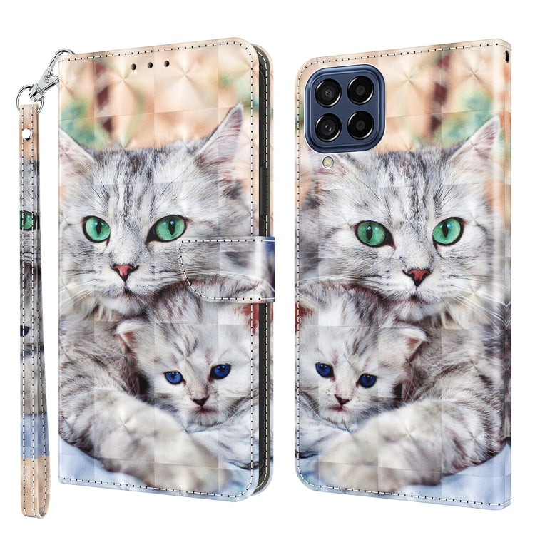 3D Painted Leather Phone Case, For Samsung Galaxy A32 5G, For Samsung Galaxy A51 4G, For Samsung Galaxy A71 4G, For Samsung Galaxy M33, For Samsung Galaxy M53, For Samsung Galaxy A13 5G / 4G