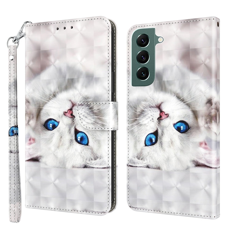 3D Painted Leather Phone Case, For Samsung Galaxy S22 5G, For Samsung Galaxy S22+ 5G, For Samsung Galaxy S22 Ultra 5G