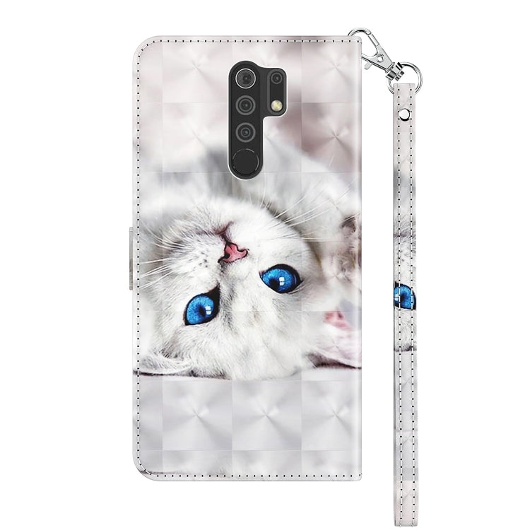 3D Painted Leather Phone Case, For Xiaomi Redmi 9, For Xiaomi Redmi 9A, For Xiaomi Redmi 10C Global, For Xiaomi Redmi Note 9 Pro / Note 9 Pro Max, For Xiaomi Redmi Note 9 / 10X 4G, For Xiaomi Redmi Note 11 5G / 4G Global