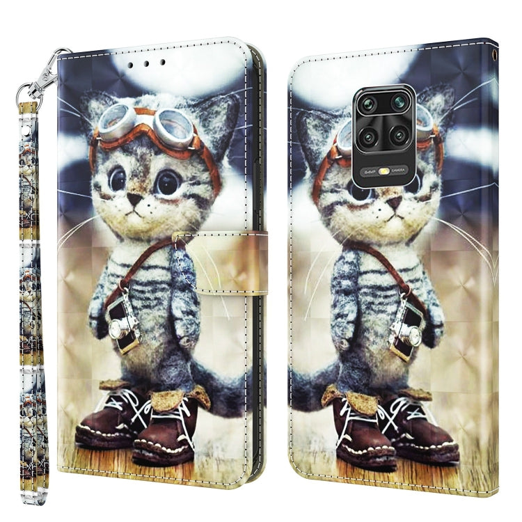 3D Painted Leather Phone Case, For Xiaomi Redmi 9, For Xiaomi Redmi 9A, For Xiaomi Redmi 10C Global, For Xiaomi Redmi Note 9 Pro / Note 9 Pro Max, For Xiaomi Redmi Note 9 / 10X 4G, For Xiaomi Redmi Note 11 5G / 4G Global