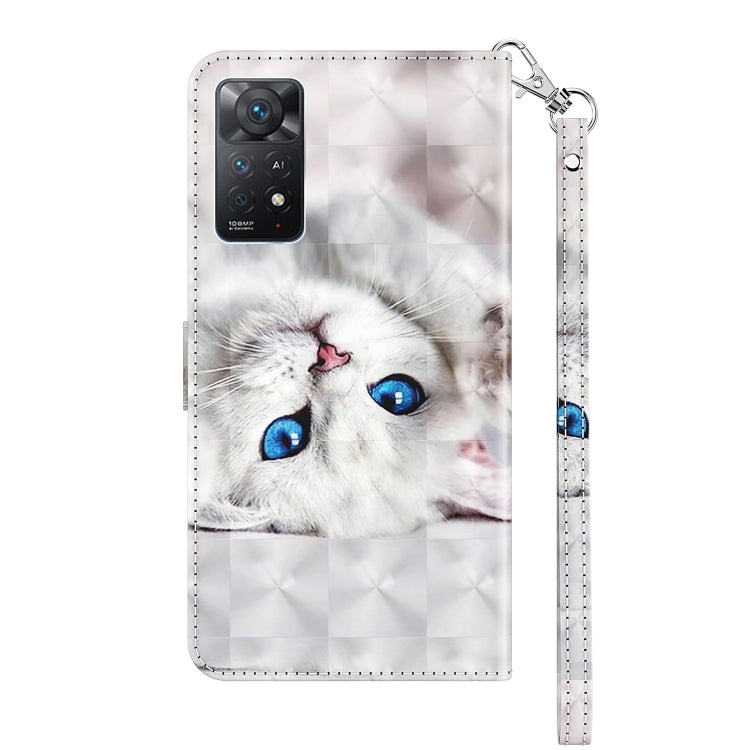 3D Painted Leather Phone Case, For Xiaomi Redmi Note 11 Pro 5G / 4G Global