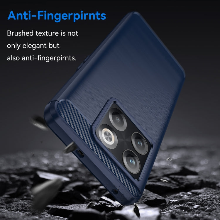 Brushed Texture Carbon Fiber TPU Phone Case, For OnePlus 10T, For OnePlus ACE Pro, For T-Mobile REVVL 6 5G
