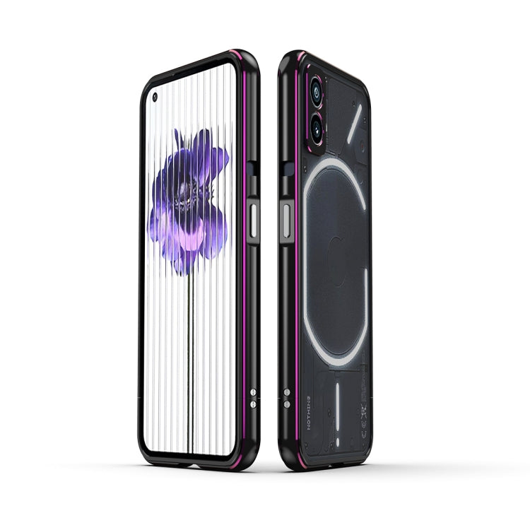 Aurora Series Lens Protector + Metal Frame Protective Phone Case, For Nothing Phone 1
