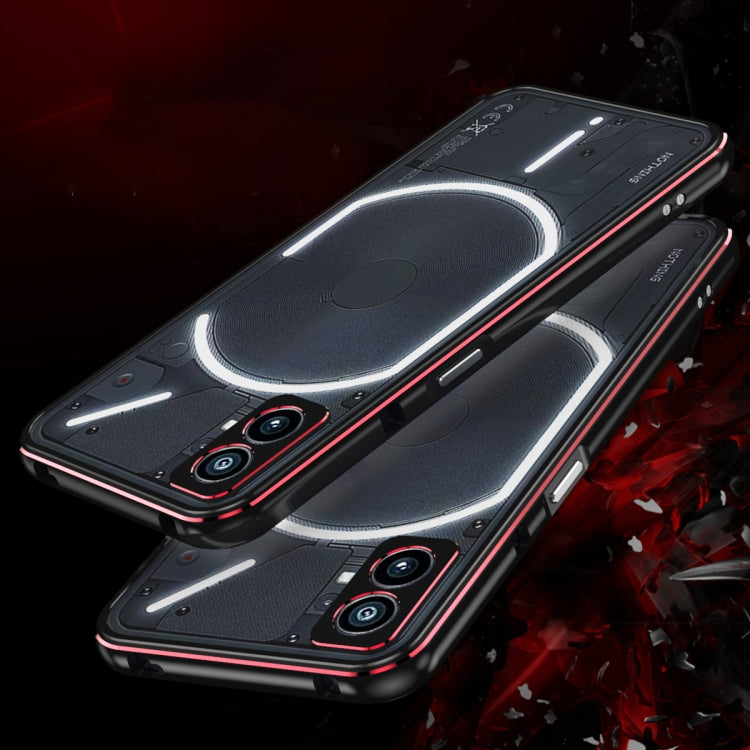 Aurora Series Lens Protector + Metal Frame Protective Phone Case, For Nothing Phone 1