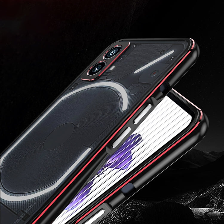 Aurora Series Lens Protector + Metal Frame Protective Phone Case, For Nothing Phone 1
