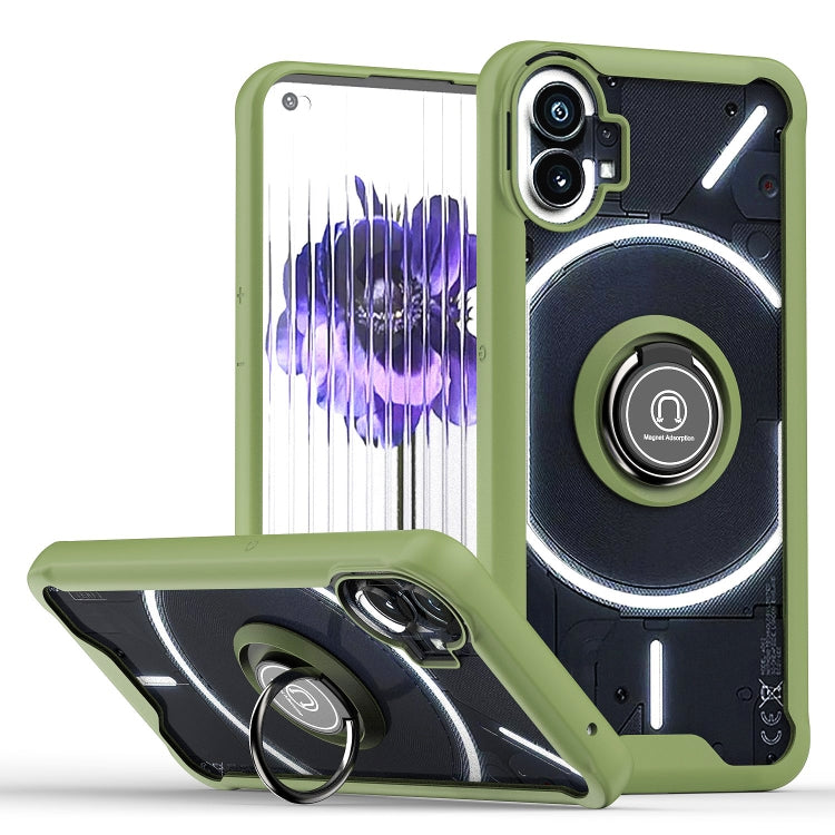Q Shadow 1 Series TPU + PC Phone Case with Ring Holder, For Nothing Phone 1