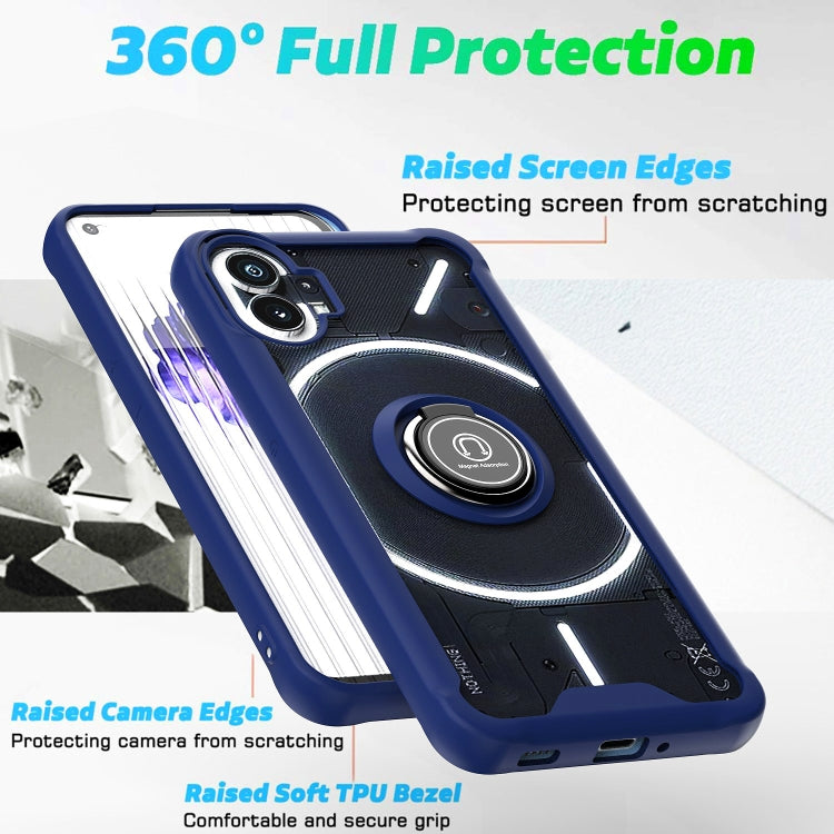 Q Shadow 1 Series TPU + PC Phone Case with Ring Holder, For Nothing Phone 1