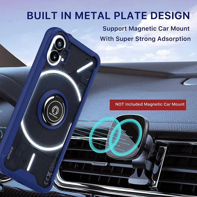 Q Shadow 1 Series TPU + PC Phone Case with Ring Holder, For Nothing Phone 1