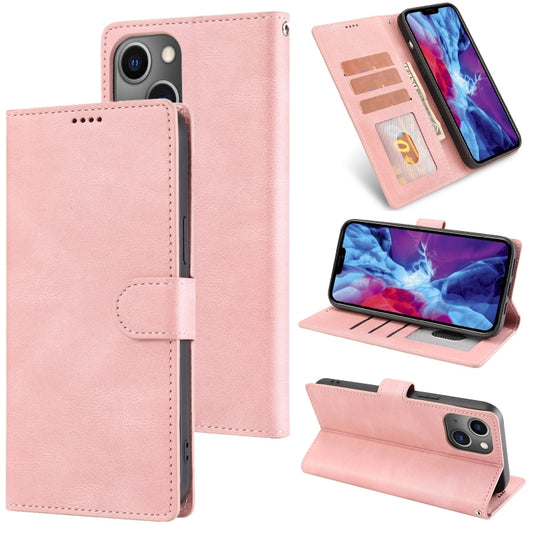 Fantasy Classic Skin-feel Calfskin Texture Leather Case, For iPhone 14, For iPhone 14 Plus, For iPhone 14 Pro, For iPhone 14 Pro Max