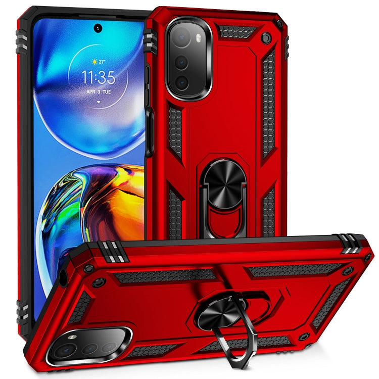 Shockproof TPU + PC Phone Case with 360 Degree Rotating Holder, For Honor X9, For Motorola Moto E32 4G