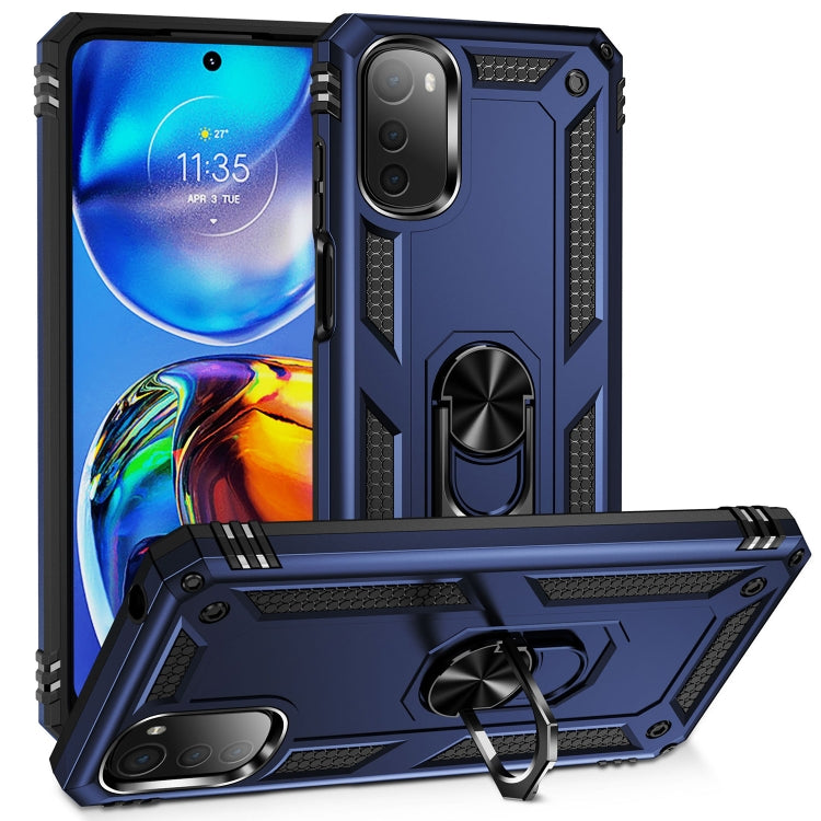 Shockproof TPU + PC Phone Case with 360 Degree Rotating Holder, For Honor X9, For Motorola Moto E32 4G