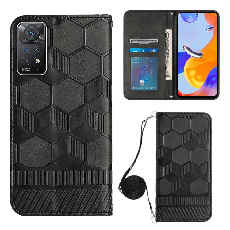 Crossbody Football Texture Magnetic PU Phone Case, For Nothing Phone 1, For Xiaomi Redmi 10A, For Xiaomi Redmi 10C/Redmi 10 India, For Xiaomi Redmi Note 11 Global/Note 11S 4G, For Xiaomi Redmi Note 11 Pro/Redmi Note 11 Pro 5G/Redmi Note 11 Pro+ India  ...