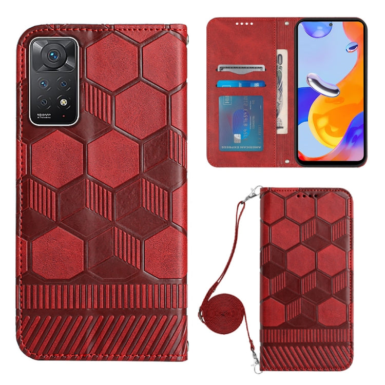 Crossbody Football Texture Magnetic PU Phone Case, For Nothing Phone 1, For Xiaomi Redmi 10A, For Xiaomi Redmi 10C/Redmi 10 India, For Xiaomi Redmi Note 11 Global/Note 11S 4G, For Xiaomi Redmi Note 11 Pro/Redmi Note 11 Pro 5G/Redmi Note 11 Pro+ India  ...