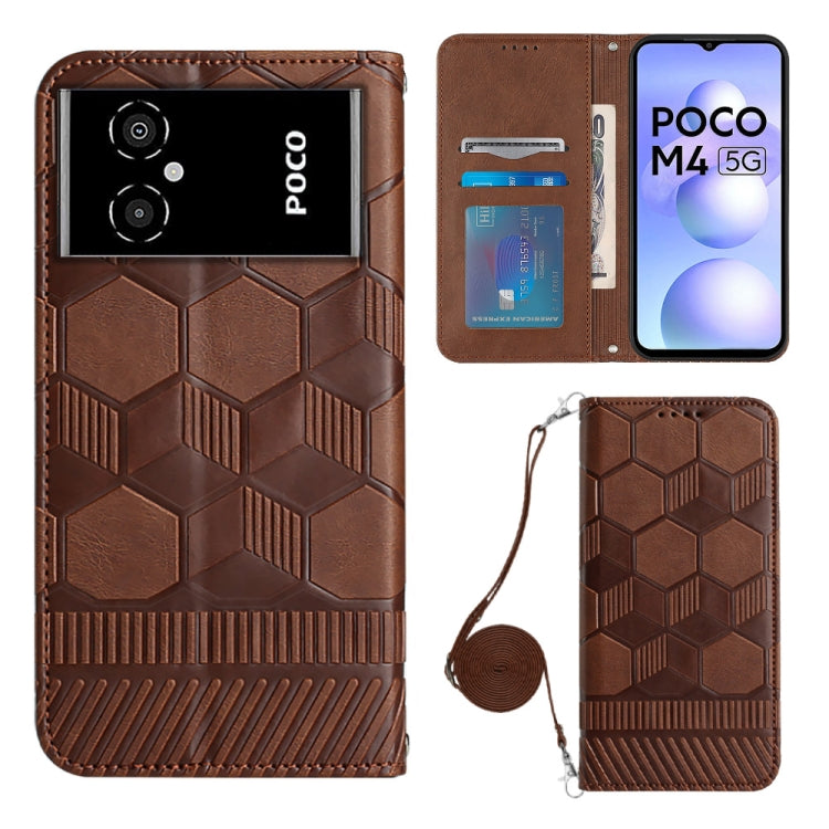 Crossbody Football Texture Magnetic PU Phone Case, For Nothing Phone 1, For Xiaomi Redmi 10A, For Xiaomi Redmi 10C/Redmi 10 India, For Xiaomi Redmi Note 11 Global/Note 11S 4G, For Xiaomi Redmi Note 11 Pro/Redmi Note 11 Pro 5G/Redmi Note 11 Pro+ India  ...