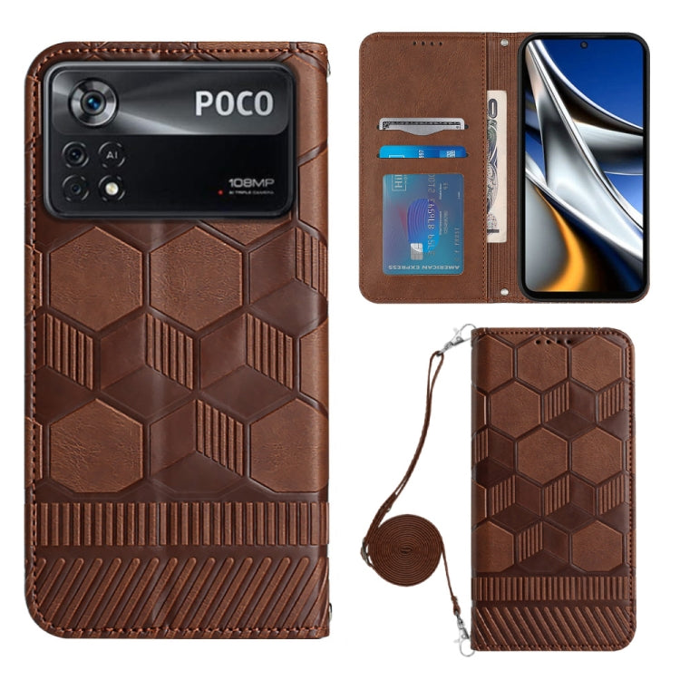 Crossbody Football Texture Magnetic PU Phone Case, For Nothing Phone 1, For Xiaomi Redmi 10A, For Xiaomi Redmi 10C/Redmi 10 India, For Xiaomi Redmi Note 11 Global/Note 11S 4G, For Xiaomi Redmi Note 11 Pro/Redmi Note 11 Pro 5G/Redmi Note 11 Pro+ India  ...