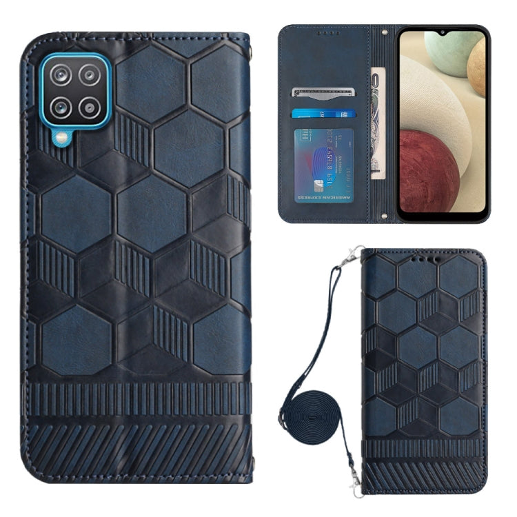 Crossbody Football Texture Magnetic PU Phone Case, For Samsung Galaxy A03 164mm, For Samsung Galaxy A03 166mm, For Samsung Galaxy A03S 164mm India, For Samsung Galaxy A03S 165.8mm US, For Samsung Galaxy A03S 166.5mm EU, For Samsung Galaxy A12 5G/M12/F1...