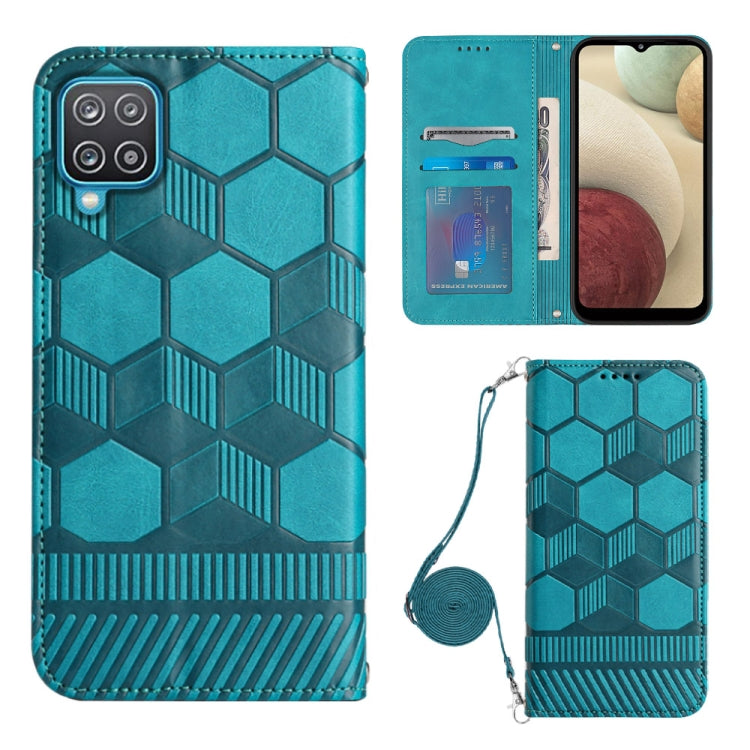 Crossbody Football Texture Magnetic PU Phone Case, For Samsung Galaxy A03 164mm, For Samsung Galaxy A03 166mm, For Samsung Galaxy A03S 164mm India, For Samsung Galaxy A03S 165.8mm US, For Samsung Galaxy A03S 166.5mm EU, For Samsung Galaxy A12 5G/M12/F1...