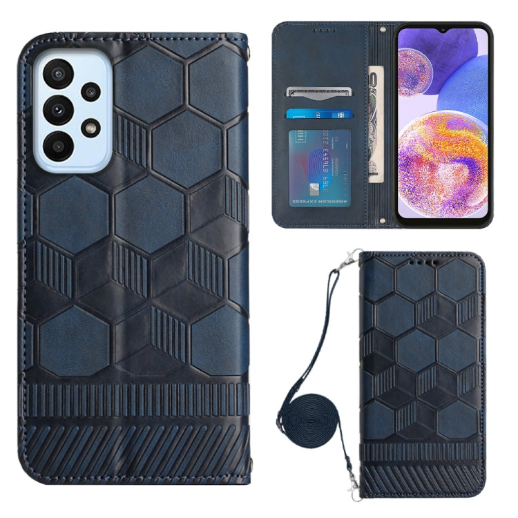 Crossbody Football Texture Magnetic PU Phone Case, For Samsung Galaxy A23 5G, For Samsung Galaxy A33 5G, For Samsung Galaxy A53 5G, For Samsung Galaxy A73 5G, For Samsung Galaxy S20 FE, For Samsung Galaxy S21 5G, For Samsung Galaxy S21 FE 5G           ...