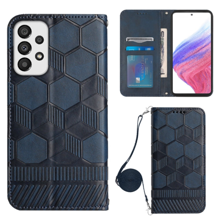 Crossbody Football Texture Magnetic PU Phone Case, For Samsung Galaxy A23 5G, For Samsung Galaxy A33 5G, For Samsung Galaxy A53 5G, For Samsung Galaxy A73 5G, For Samsung Galaxy S20 FE, For Samsung Galaxy S21 5G, For Samsung Galaxy S21 FE 5G           ...