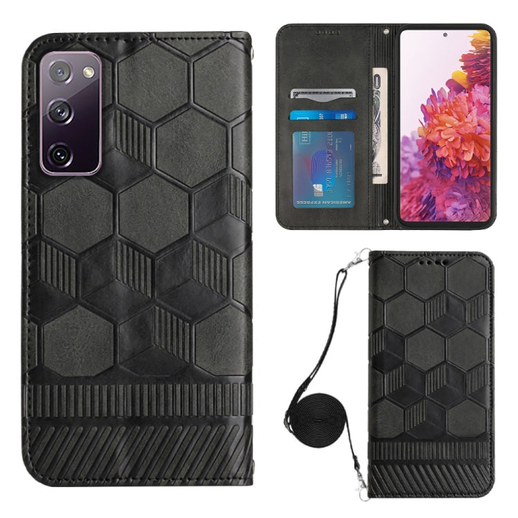 Crossbody Football Texture Magnetic PU Phone Case, For Samsung Galaxy A23 5G, For Samsung Galaxy A33 5G, For Samsung Galaxy A53 5G, For Samsung Galaxy A73 5G, For Samsung Galaxy S20 FE, For Samsung Galaxy S21 5G, For Samsung Galaxy S21 FE 5G           ...