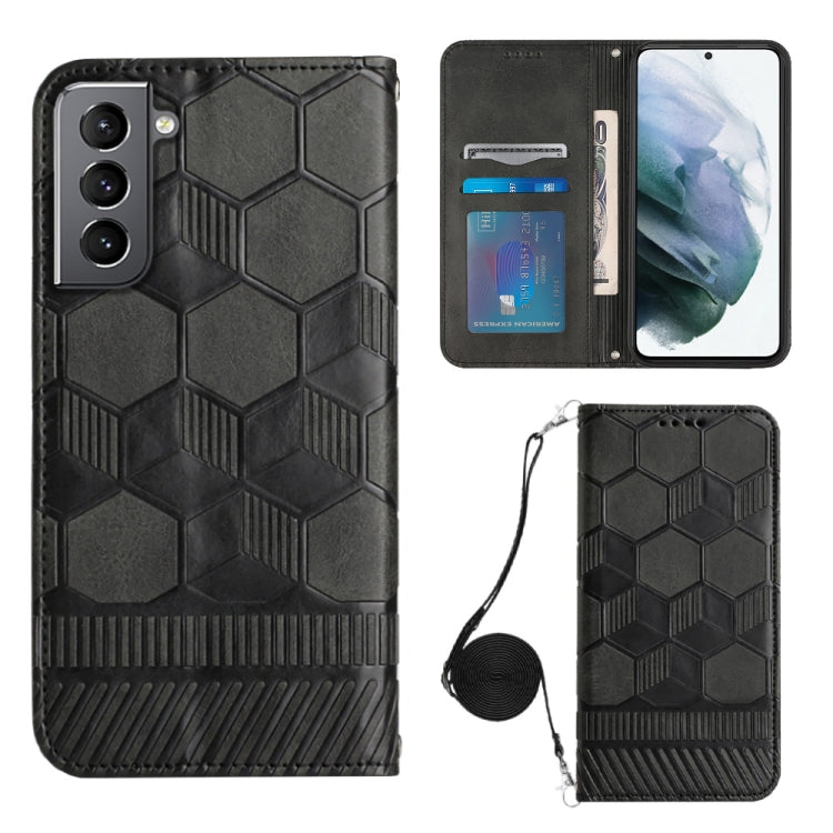 Crossbody Football Texture Magnetic PU Phone Case, For Samsung Galaxy A23 5G, For Samsung Galaxy A33 5G, For Samsung Galaxy A53 5G, For Samsung Galaxy A73 5G, For Samsung Galaxy S20 FE, For Samsung Galaxy S21 5G, For Samsung Galaxy S21 FE 5G           ...