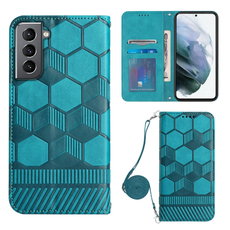 Crossbody Football Texture Magnetic PU Phone Case, For Samsung Galaxy A23 5G, For Samsung Galaxy A33 5G, For Samsung Galaxy A53 5G, For Samsung Galaxy A73 5G, For Samsung Galaxy S20 FE, For Samsung Galaxy S21 5G, For Samsung Galaxy S21 FE 5G           ...