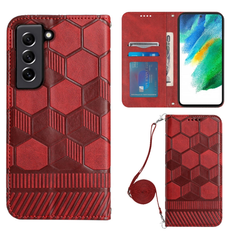 Crossbody Football Texture Magnetic PU Phone Case, For Samsung Galaxy A23 5G, For Samsung Galaxy A33 5G, For Samsung Galaxy A53 5G, For Samsung Galaxy A73 5G, For Samsung Galaxy S20 FE, For Samsung Galaxy S21 5G, For Samsung Galaxy S21 FE 5G           ...