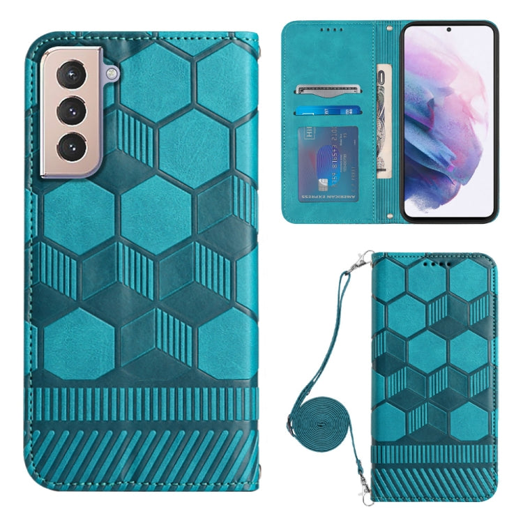 Crossbody Football Texture Magnetic PU Phone Case, For Samsung Galaxy A23 5G, For Samsung Galaxy A33 5G, For Samsung Galaxy A53 5G, For Samsung Galaxy A73 5G, For Samsung Galaxy S20 FE, For Samsung Galaxy S21 5G, For Samsung Galaxy S21 FE 5G           ...