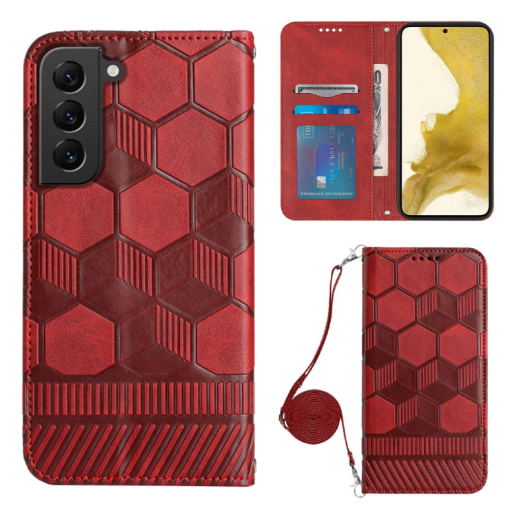 Crossbody Football Texture Magnetic PU Phone Case, For Samsung Galaxy S21 Ultra 5G, For Samsung Galaxy S22 5G, For Samsung Galaxy S22+ 5G, For Samsung Galaxy S22 Ultra 5G