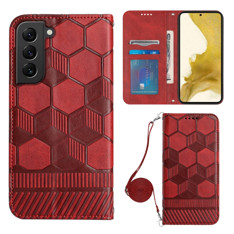 Crossbody Football Texture Magnetic PU Phone Case, For Samsung Galaxy S21 Ultra 5G, For Samsung Galaxy S22 5G, For Samsung Galaxy S22+ 5G, For Samsung Galaxy S22 Ultra 5G