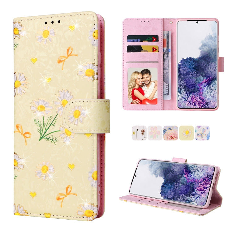 Bronzing Painting RFID Leather Case, For Samsung Galaxy S20 Plus, For Samsung Galaxy S20 FE, For Samsung Galaxy S20, For Samsung Galaxy S10 Plus, For Samsung Galaxy S10, For Samsung Galaxy S9 Plus, For Samsung Galaxy S9, For Samsung Galaxy S8