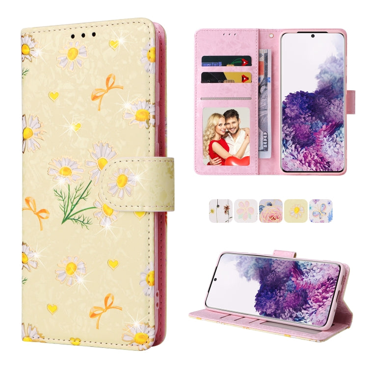 Bronzing Painting RFID Leather Case, For Samsung Galaxy S20 Plus, For Samsung Galaxy S20 FE, For Samsung Galaxy S20, For Samsung Galaxy S10 Plus, For Samsung Galaxy S10, For Samsung Galaxy S9 Plus, For Samsung Galaxy S9, For Samsung Galaxy S8